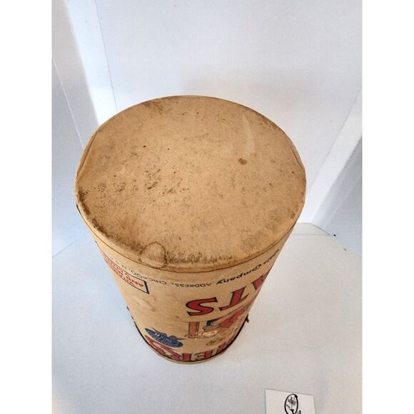 Mothers Oats Old Fashions Quaker Oats Company Cardboard Container Antique - Picture 7 of 12